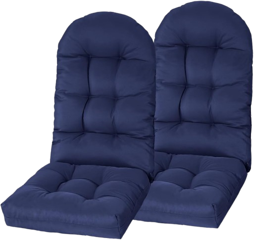 High Back Recliner Pad Set with Fade-Resistant Fabric